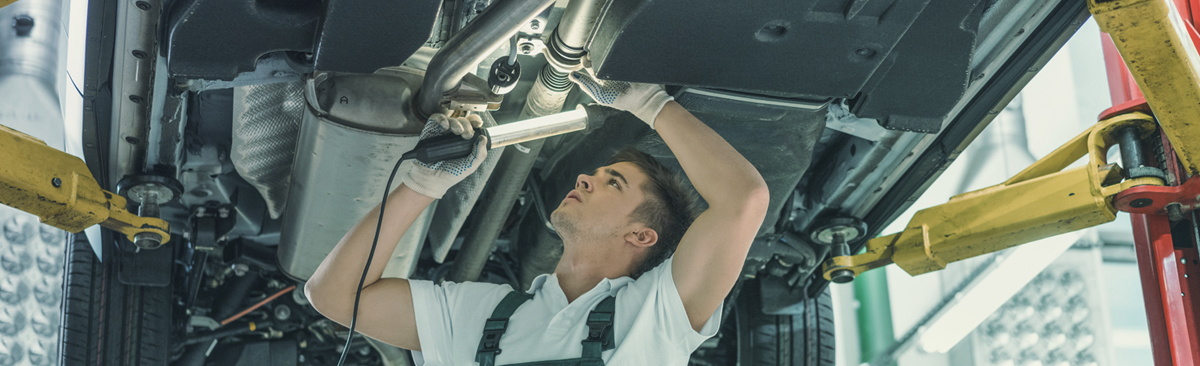 Technician checking a vehicle - Car Repairs Shrewsbury